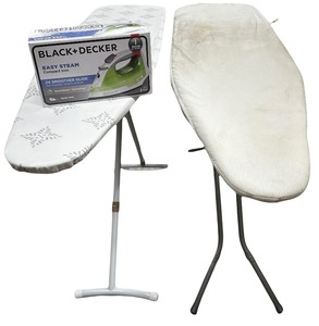 lot 118 image: BLACKDECKER Easy Steam Compact Iron with TWO Ironing Boards