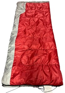 lot 80 image: Cold Weather Sleeping Bag - Rectangular Red Gray Polyester