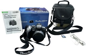 lot 213 image: Canon PowerShot SX10 IS Digital Camera and Accessories
