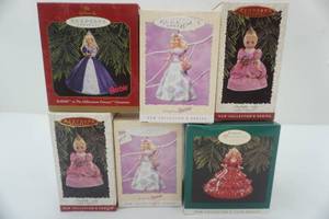lot 21 image: Hallmark Keepsake Barbie Ornaments (6ct)