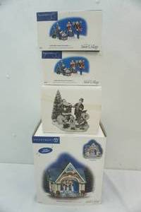 lot 43 image: Department 56 The Original Snow Village Collection (4ct)