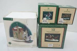lot 46 image: Department 56 Dickens Village Series (1ct) & Twelve Days of Dickens Village (3ct)