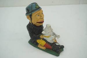 lot 70 image: VintageAntique Paddy and the Pig Mechanical Cast Iron Bank