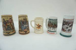 lot 104 image: Vintage Steins (5ct)