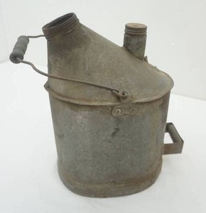 lot 105 image: Vintage Galvanized Standard Oil Company Fuel Can