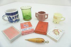 lot 110 image: Vintage Ceramics & Glassware, Vintage Cards & Souvenirs