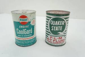 lot 115 image: Vintage Cans (still full) Penray & Quaker State