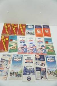 lot 117 image: Vintage Road Maps (17ct)