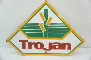 lot 122 image: Trojan Sign 33x23