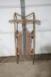 lot 147 image: Vintage Hiawatha Toboggan