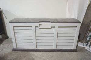 lot 150 image: Large Rolling Deck Box 53x23x25