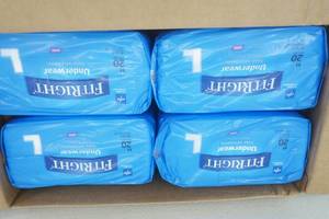 lot 200 image: Case of Fit Right Disposable Underwear Size L-Super Absorbency (80ct)