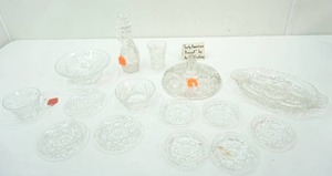lot 204 image: Anchor Hocking Early American Prescot Glassware (15pc)