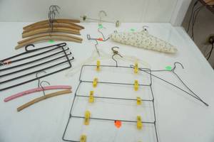 lot 205 image: Variety of Vintage Clothes Hangers
