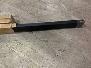 lot 5 image: 3 Pck of 8ft Black Metal Handrails