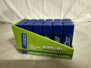 lot 33 image: 18 Pack of Butane Lighter Refills