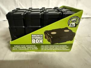 lot 35 image: 4 Pack of Magnetic Storage Boxes
