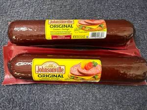 lot 111 image: 2 20oz Sticks of Johnsonville Original Summer Sausage