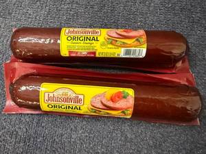 lot 114 image: 2 20oz Sticks of Johnsonville Original Summer Sausage