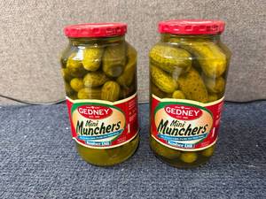 lot 116 image: 2 Jars of Gedney Mini Munchers