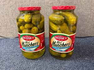 lot 117 image: 2 Jars of Gedney Mini Munchers