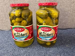 lot 118 image: 2 Jars of Gedney Mini Munchers