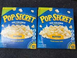 2 Packs of Pop Secret 100 Calorie Butter Popcorn
