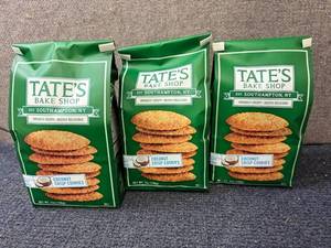 lot 137 image: 3 Bags of Tates Coconut Crisp Cookies