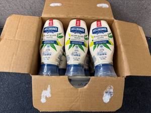 lot 152 image: 12 Pack of Hellmans Plant Based Mayo