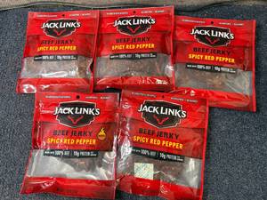 lot 170 image: 5 Bags of Jack Links Beef Jerky