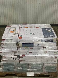 Massive Pallet of Brand Name Faucets, Shower Fixtures, Towel Bars & Bath Hardware  Untouched Wholesale Load (Returns)  Home Improvement