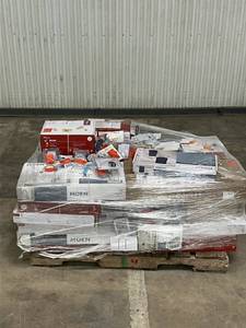 lot 11 image: Massive Pallet of Brand Name Faucets, Shower Fixtures, Towel Bars & Bath Hardware  Untouched Wholesale Load (Returns)  Home Improvement