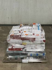 lot 13 image: Massive Pallet of Brand Name Faucets, Shower Fixtures, Towel Bars & Bath Hardware  Untouched Wholesale Load (Returns)  Home Improvement