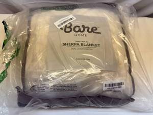 lot 2 image: MM. Bare Home Sherpa Blanket-TwinTwinXL