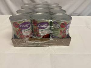 lot 47 image: 12x Organic Petite Diced Tomatoes