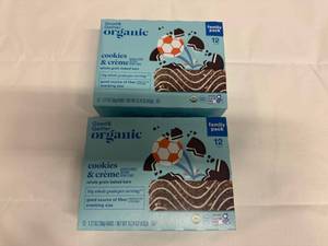 lot 58 image: 2x 12ct Good & Gather Organic Cookies & Cream Bars