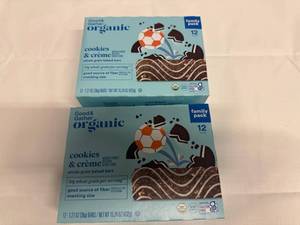lot 60 image: 2x 12ct Good & Gather Organic Cookies & Cream Bars