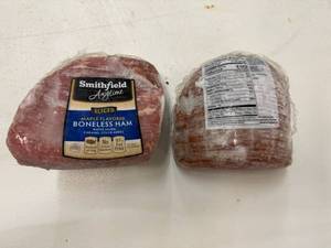 lot 70 image: E. 4.55lbs Smithfield Sliced Boneless Ham-Maple Flavored