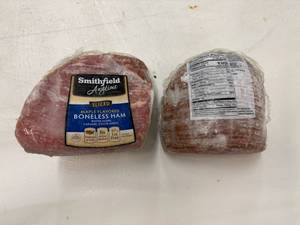 lot 71 image: E. 4.65lbs Smithfield Sliced Boneless Ham-Maple Flavored