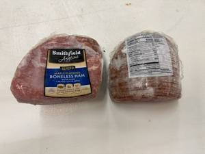 lot 72 image: E. 4.45lbs Smithfield Sliced Boneless Ham-Maple Flavored