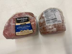 lot 75 image: E. 4.30lbs Smithfield Sliced Boneless Ham-Maple Flavored