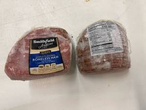 lot 76 image: E. 4.20lbs Smithfield Sliced Boneless Ham-Maple Flavored