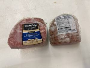 lot 77 image: E. 4.25lbs Smithfield Sliced Boneless Ham-Maple Flavored