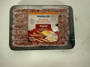 lot 108 image: A. 6x 12oz Orignal Breakfast Sausage Links