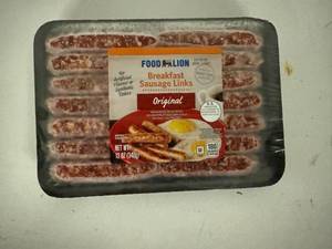 lot 110 image: A. 6x 12oz Orignal Breakfast Sausage Links