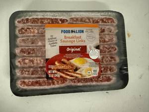 lot 112 image: A. 6x 12oz Orignal Breakfast Sausage Links
