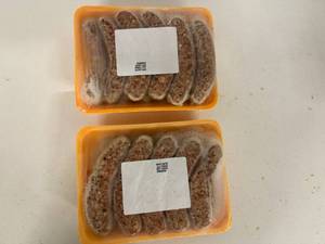 lot 119 image: B. 2x 10ct Traditional Bratwursts