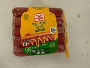 lot 128 image: C. 6x 16oz Oscar Mayer Turkey Franks