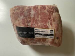 lot 144 image: CC. 9.75lbs USA Prime Pork Shoulder Butt
