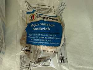 lot 152 image: 25x 2.55oz Jimmy Dean Maple Sausage Slider Sandwiches